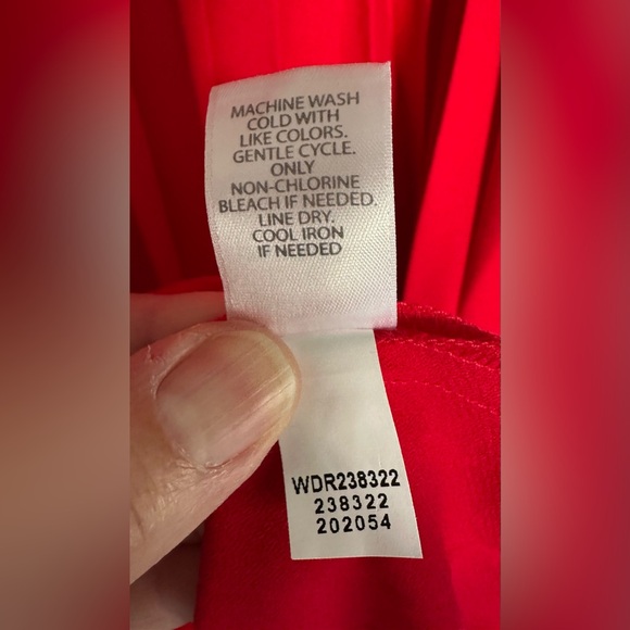 NWT J Jill Cherry Red Pleated Sleeveless MIDI Dress-Size LP - Picture 6 of 13